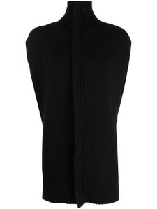 SA SU PHI cardigan zippé à design sans manches - Noir