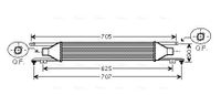 Intercooler, inlaatluchtkoeler OLA4420 - thumbnail