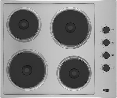 BekoHIGE64100X Elektrische kookplaat Grijs
