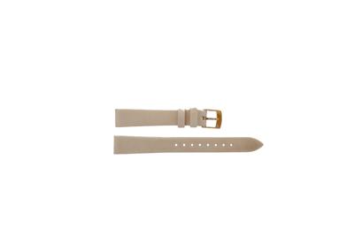 Horlogeband Armani AR1927 Leder Beige 14mm
