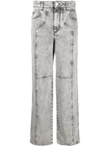 MARANT ÉTOILE jean droit Valeria à taille mi-haute - Gris