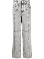 MARANT ÉTOILE jean droit Valeria à taille mi-haute - Gris