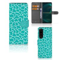 Sony Xperia 5III Hoesje Cracks Blue