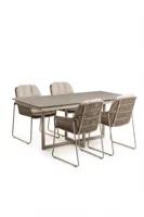 Tierra Outdoor diningset rivera champagne