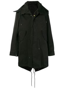 Ten C parka zippée à capuche - Noir