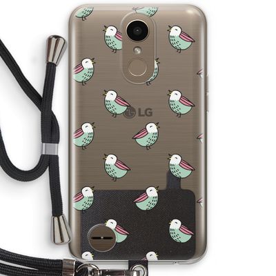 Vogeltjes: LG K10 (2017) Transparant Hoesje met koord