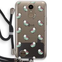 Vogeltjes: LG K10 (2017) Transparant Hoesje met koord