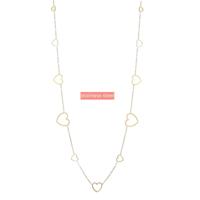 Day&Eve Ketting Long Hearts | Goud
