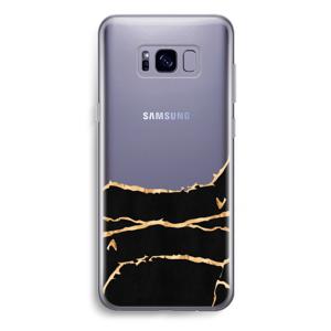 Gouden marmer: Samsung Galaxy S8 Plus Transparant Hoesje