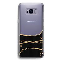 Gouden marmer: Samsung Galaxy S8 Plus Transparant Hoesje - thumbnail