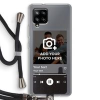 Music Player: Samsung Galaxy A42 5G Transparant Hoesje met koord