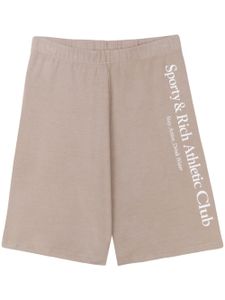 Sporty & Rich short Athletic Club en coton - Tons neutres