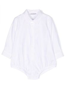 Dolce & Gabbana Kids body boutonné à manches longues - Blanc