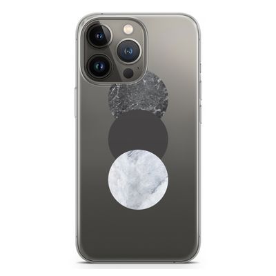 Marmeren cirkels: iPhone 13 Pro Transparant Hoesje