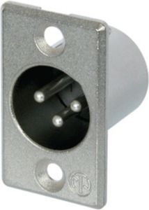 Neutrik NTR-NC3MP Connector Xlr Male Metaal Zilver