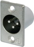 Neutrik NTR-NC3MP Connector Xlr Male Metaal Zilver - thumbnail