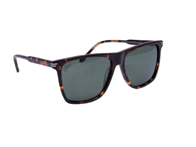 Jackie L Bergerac JL-0575A tortoiseshell - groen-grijs polarised TAC - UV400