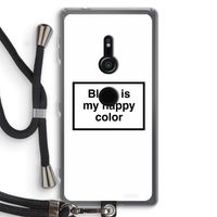 Black is my happy color: Sony Xperia XZ2 Transparant Hoesje met koord Black is my happy color: Sony Xperia XZ2 Transparant Hoesje met koord