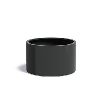Aluminium plantenbak CIRCUM met wielen 100x60cm.