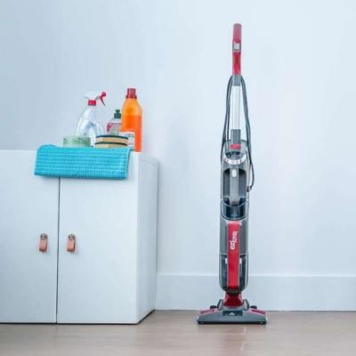 Stoomstofzuigerbezem - EZICLEAN - CYCLOSTEAM P320 - 1800 W - 35 g/min - 84 dB - 1 L - Zwart / Rood