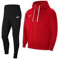 Nike Park 20 Fleece Full-Zip Trainingspak Rood Zwart - thumbnail