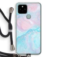 Fantasie pastel: Pixel 5 Transparant Hoesje met koord