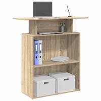 Receptiebalie 100x40x104 cm bewerkt hout sonoma eikenkleurig Receptiebalie 100x40x104 cm bewerkt hout sonoma eikenkleurig