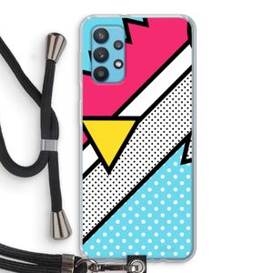 Pop Art #3: Samsung Galaxy A32 4G Transparant Hoesje met koord