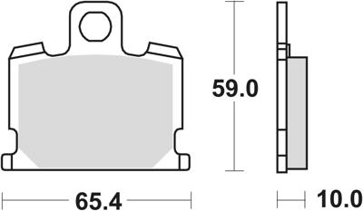 TRW Brake pad mcb 521 organic standard