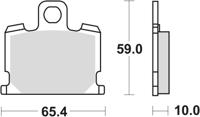 TRW Brake pad mcb 521 organic standard