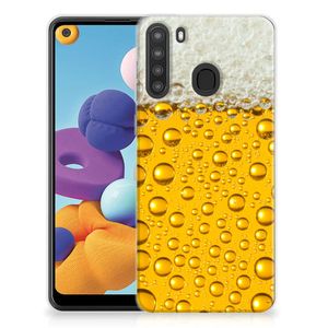 Samsung Galaxy A21 Siliconen Case Bier