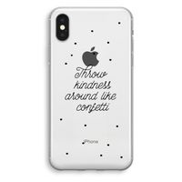 Confetti: iPhone X Transparant Hoesje
