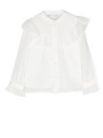 Patachou blouse en chiffon à volants - Blanc