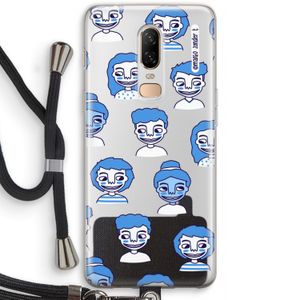 Gezichtjes: OnePlus 6 Transparant Hoesje met koord
