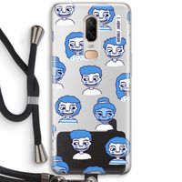 Gezichtjes: OnePlus 6 Transparant Hoesje met koord