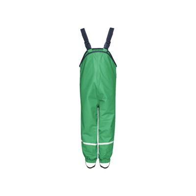 Playshoes regenbroek bretels fleece gevoerd Uni Groen-140