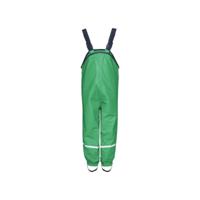 Playshoes regenbroek bretels fleece gevoerd Uni Groen-140