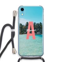Pacific Dream: iPhone XR Transparant Hoesje met koord