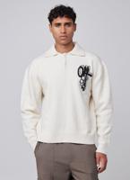 Off The Pitch Boucle Grip Sweater Heren Gebroken Wit - Maat S - Kleur: Gebroken Wit | Soccerfanshop