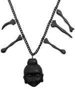 Yohji Yamamoto collier à pendentif Bodhisativa - Noir