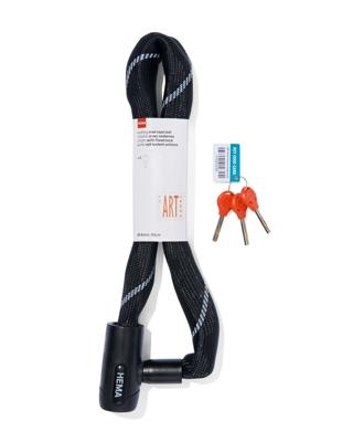 HEMA Ketting met vast slot 90cm Ø85mm zwart ART2