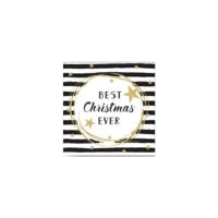 Duni Servetten Best Xmas Ever 33x33cm 3-laags Tissue FSC Pak A 20 Servetten - thumbnail