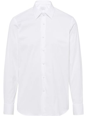 Prada chemise à col italien - Blanc