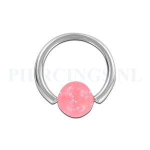 BCR 1.6 mm acryl glitter roze