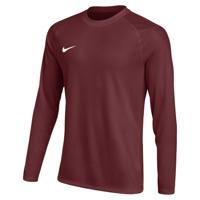 Nike Dri-FIT Park VIII Voetbalshirt Lange Mouwen Donkerrood Wit