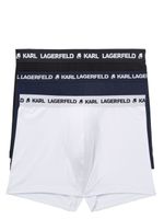 Karl Lagerfeld boxers en coton biologique à bande logo (lot de trois) - Bleu