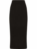 Dolce & Gabbana jupe crayon en laine vierge - Noir