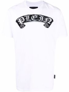 Philipp Plein t-shirt à ornements strassés - Blanc