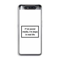 I'm dope: Samsung Galaxy A80 Transparant Hoesje I'm dope: Samsung Galaxy A80 Transparant Hoesje