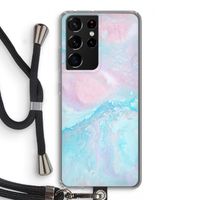 Fantasie pastel: Samsung Galaxy S21 Ultra Transparant Hoesje met koord